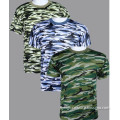 Fashion Design Military Camouflage Round Neck T-Shirt